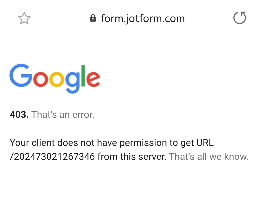 How can I fix this error "Your client doesn't have permission to get URL"?